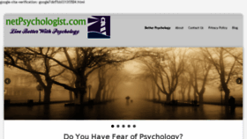 What Netpsychologist.com website looked like in 2018 (5 years ago)