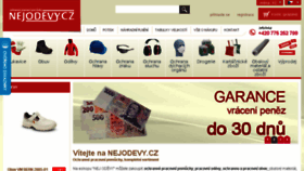 What Nejodevy.cz website looked like in 2018 (5 years ago)