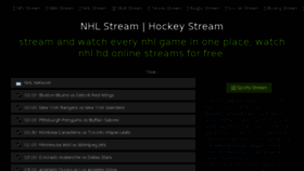 What Nhlstream.io website looked like in 2018 (5 years ago)
