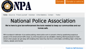 What Nationalpoliceassociation.com website looked like in 2018 (5 years ago)