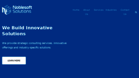 What Noblesoft-solutions.com website looked like in 2018 (5 years ago)