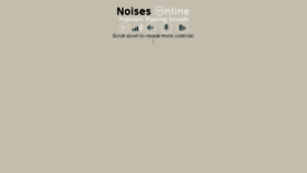 What Noises.online website looked like in 2018 (5 years ago)
