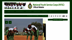 What Nysc.gov.ng website looked like in 2018 (5 years ago)