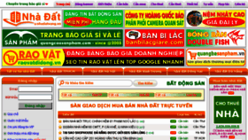 What Nhadatvang.vn website looked like in 2018 (5 years ago)