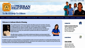 What Nursingschoollmc.com website looked like in 2018 (7 years ago)