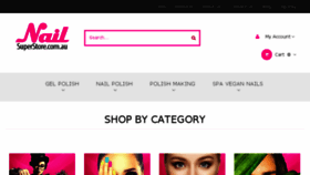 What Nailsuperstore.com.au website looked like in 2018 (5 years ago)