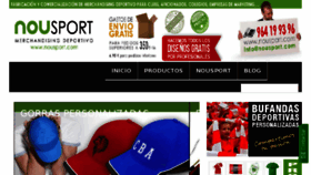 What Nousport.com website looked like in 2018 (5 years ago)