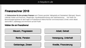 What N-heydorn.de website looked like in 2018 (5 years ago)