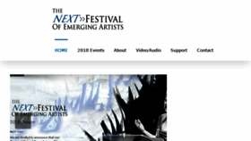 What Next-fest.org website looked like in 2018 (5 years ago)