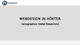 What Nanographics.de website looked like in 2018 (5 years ago)