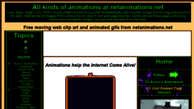 What Netanimations.net website looked like in 2018 (5 years ago)
