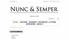What Nunc-et-semper.fr website looked like in 2018 (5 years ago)