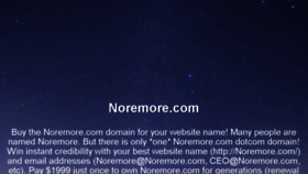 What Noremore.com website looked like in 2018 (5 years ago)