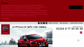 What Nissan-moeller-hattingen.de website looked like in 2018 (5 years ago)