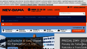 What Nevdama.sk website looked like in 2018 (5 years ago)