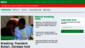 What Naija.ng website looked like in 2018 (5 years ago)