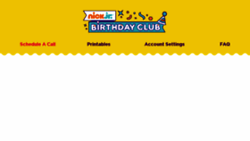 What Nickjrbirthdayclub.com website looked like in 2018 (5 years ago)
