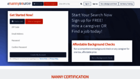 What Nannypro.com website looked like in 2018 (5 years ago)