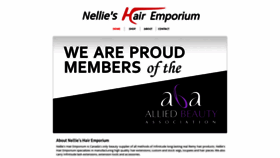 What Nellieshair.com website looked like in 2018 (5 years ago)
