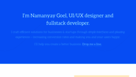 What Namanyayg.com website looked like in 2018 (5 years ago)