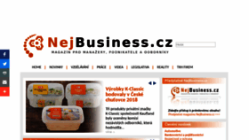 What Nejbusiness.cz website looked like in 2018 (5 years ago)
