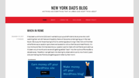 What Newyorkdadblog.com website looked like in 2018 (5 years ago)