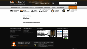 What Nubedo.de website looked like in 2018 (5 years ago)