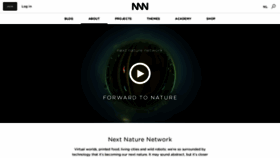 What Nextnature.net website looked like in 2018 (5 years ago)