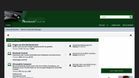 What Notebookforum.at website looked like in 2018 (5 years ago)