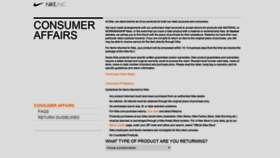 What Nikeclaim.com website looked like in 2018 (5 years ago)