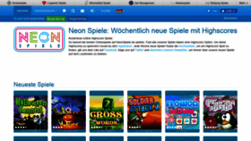 What Neonspiele.de website looked like in 2018 (5 years ago)