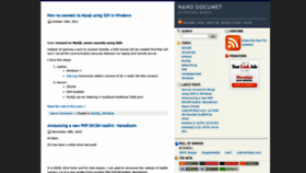 What Nanodocumet.com website looked like in 2018 (5 years ago)