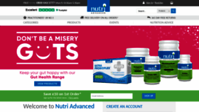 What Nutri-online1.co.uk website looked like in 2018 (5 years ago)