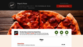 What Napolipizzaoflasvegas.com website looked like in 2018 (5 years ago)