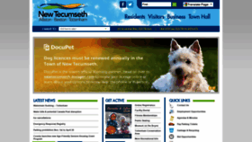What Newtecumseth.ca website looked like in 2018 (5 years ago)