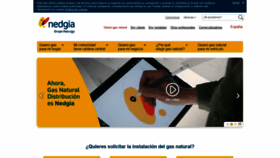 What Nedgia.es website looked like in 2018 (5 years ago)