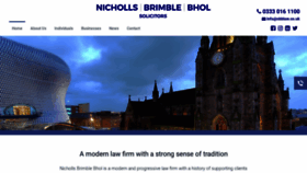 What Nichollsbrimble.com website looked like in 2018 (5 years ago)
