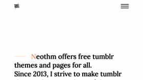 What Neothm.com website looked like in 2018 (5 years ago)