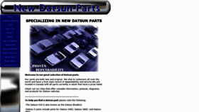 What New-datsun-parts.com website looked like in 2018 (5 years ago)