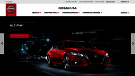 What Nissanusa.com website looked like in 2018 (5 years ago)