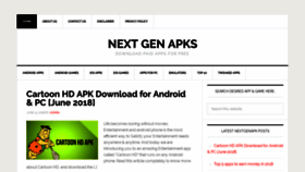 What Nextgenapks.com website looked like in 2018 (5 years ago)