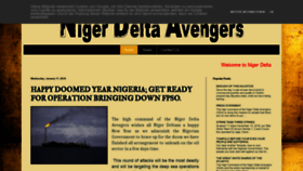 What Nigerdeltaavengers.org website looked like in 2018 (5 years ago)