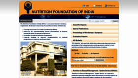 What Nutritionfoundationofindia.res.in website looked like in 2018 (5 years ago)