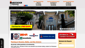 What Nextdoorpainting.com website looked like in 2018 (5 years ago)