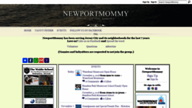 What Newportmommy.com website looked like in 2018 (5 years ago)
