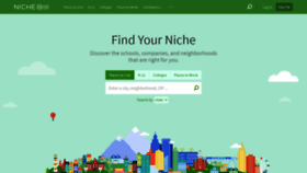 What Niche.com website looked like in 2018 (5 years ago)