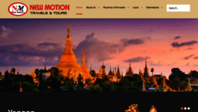 What Newmotiontravelsandtours.com website looked like in 2018 (5 years ago)