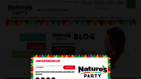 What Naturesparty.com website looked like in 2018 (5 years ago)