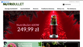 What Nutribullet.pl website looked like in 2018 (5 years ago)