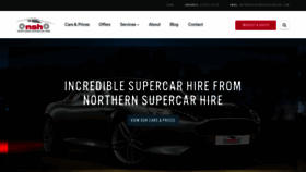 What Northernsupercarhire.com website looked like in 2018 (5 years ago)